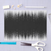 Zwart-wit hypnotische cirkelvormige lijn strepen k tissuepapier (Craft)