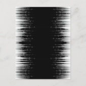 Zwart-wit hypnotische gestreepte cirkelkunst briefkaart (Voorkant)