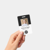 Zwart-wit ID-badge Badge (Handheld)
