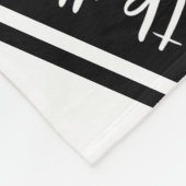 zwart wit Ik hou van basketbaltekstpatroon Fleece Deken (Hoek)