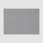 Zwart-wit Ika zigzag geometrisch patroon Tissuepapier (Voorkant)