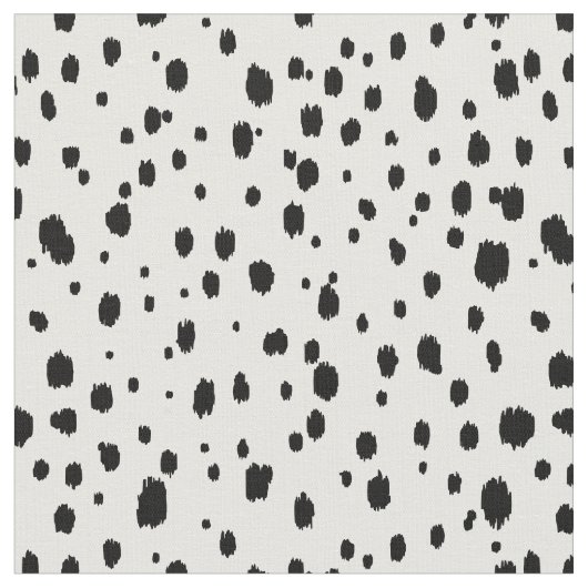 Zwart-wit Ikat Verspreide Stippen Stof (Close Up)