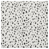 Zwart-wit Ikat Verspreide Stippen Stof (Swatch)