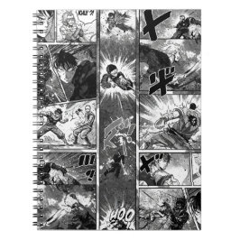 Zwart-wit illustratie, Manga door Natasha Us Notitieboek