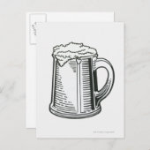 Zwart-wit illustratie van Guinness in Briefkaart (Voorkant / Achterkant)