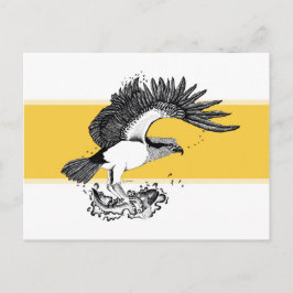 Zwart-wit illustratie van Visarend Briefkaart