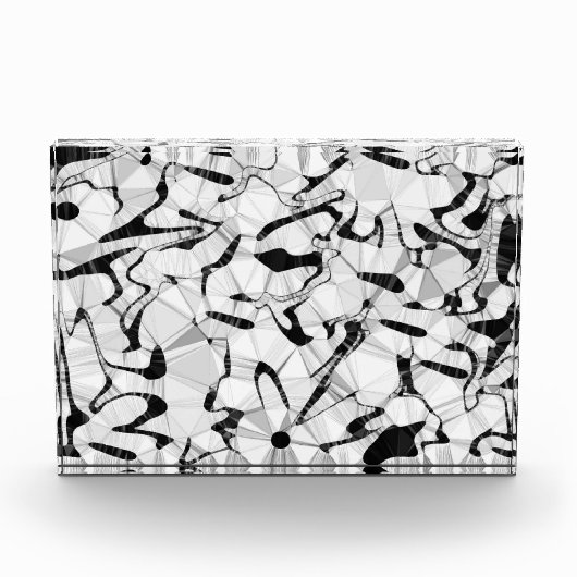 Zwart-wit in bewegend acrylblok fotoblokken (Voorkant)