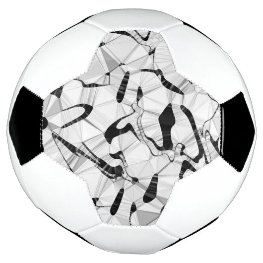 Zwart-wit in bewegend Voetbal (Gedraaid)