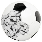 Zwart-wit in bewegend Voetbal (Drie kwart)