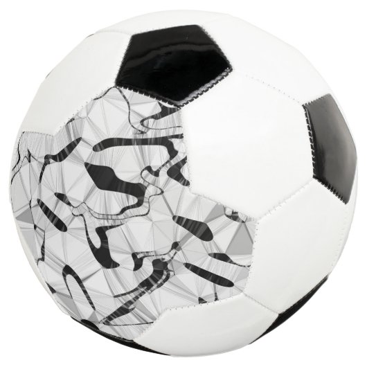 Zwart-wit in bewegend Voetbal (Drie kwart)