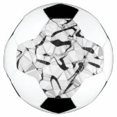 Zwart-wit in bewegend Voetbal (Voorkant)