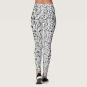 Zwart-wit in bewegende Leggings (Achterkant)