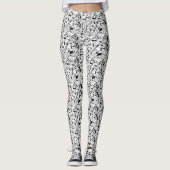 Zwart-wit in bewegende Leggings (Voorkant)
