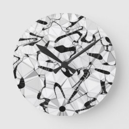 Zwart-wit in bewegende ronde klok