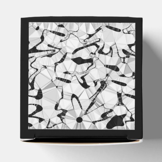 Zwart-wit in bewegingscadeau bedankdoosjes (Bovenkant)