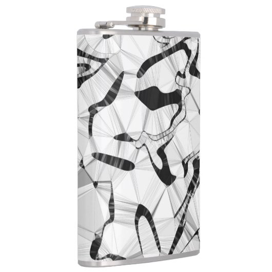 Zwart-wit in bewegingsheupkolf heupfles (Rechts)