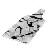 Zwart-wit in bewegingsklapbord snijplank (Hoek)