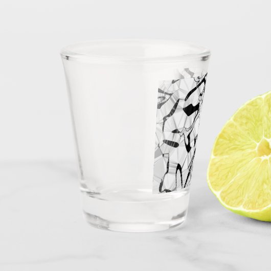 Zwart-wit in bewegingsschitterend glas (Links)