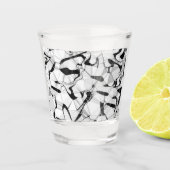 Zwart-wit in bewegingsschitterend glas (Voorkant)