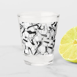 Zwart-wit in bewegingsschitterend glas