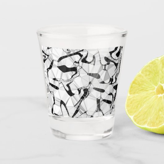 Zwart-wit in bewegingsschitterend glas (Voorkant)