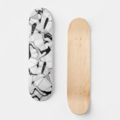 Zwart-wit in bewegingsskateboard persoonlijk skateboard (Voorkant)