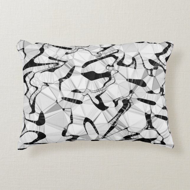 Zwart-wit in Motion Accent Cushion Accent Kussen (Voorkant)
