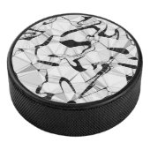 Zwart-wit in Motion Hockey Puck (3/4)