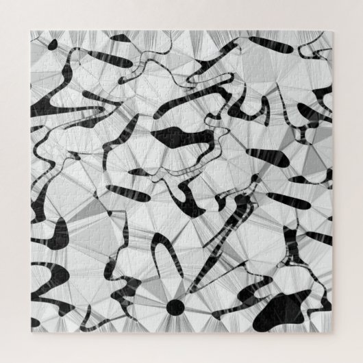 Zwart-wit in Motion Jigzaag Puzzle Legpuzzel (Verticaal)