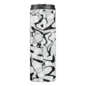 Zwart-wit in Motion Thermal Tumbler Thermosbeker (Achterkant)