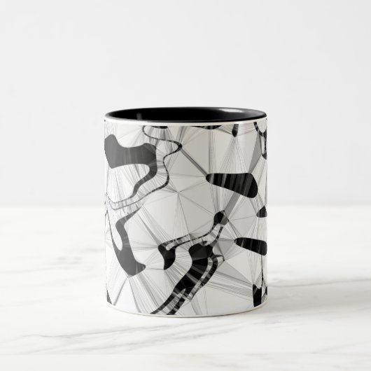 Zwart-wit in Motion Two Tone Mok (Center)