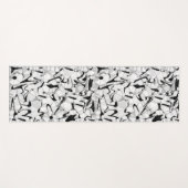 Zwart-wit in Motion Yoga Mat (Voorkant (horizontaal))