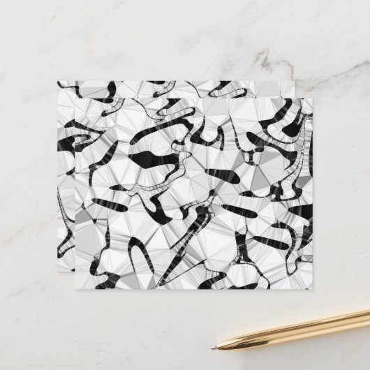 Zwart-wit in papierblad voor beweging (Voorkant / Achterkant in situ)