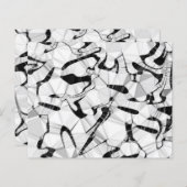 Zwart-wit in papierblad voor beweging (Voorkant / Achterkant)