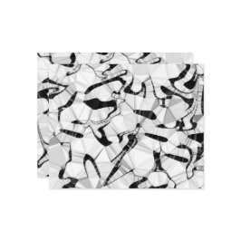 Zwart-wit in papierblad voor beweging