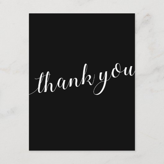 Zwart wit in plaats van bruiloft gunsten liefdadig informatiekaartje (Achterkant)