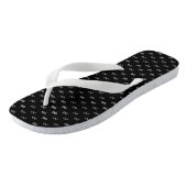 Zwart & Wit Infinity Elegante Collectie Teenslippers (Schuin)