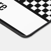 Zwart-wit ingecheckt bureaumat (Hoek)