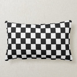 Zwart wit ingecheckt — Pillow Kussen