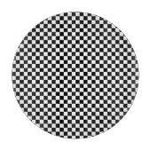 Zwart-wit ingecheckt snijplank (Voorkant)