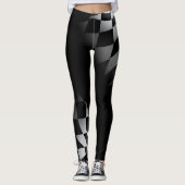 Zwart/wit ingeschakeld leggings