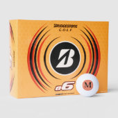 Zwart-wit Initiaal en naam gepersonaliseerd Golfballen (Verpakking)