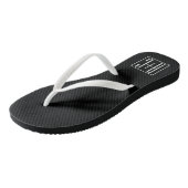 Zwart & Wit | Initialen van koppels Teenslippers (Schuin)
