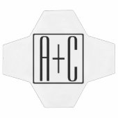 Zwart & Wit | Initialen voor koppels Voetbal (Enkel)