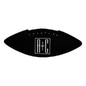 Zwart-wit | Initialen voor paren American Football (Paneel)
