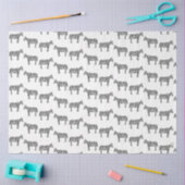 Zwart Wit Inkt Zebra Safari Zoo Dierlijke dieren Tissuepapier (Craft)