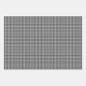 Zwart-wit inpakpapier Flat Sheet Set van 3 (Voorkant)