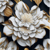 Zwart-wit inpakpapier Flat Sheet Set van 3