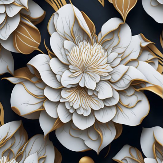 Zwart-wit inpakpapier Flat Sheet Set van 3