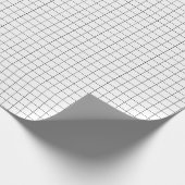 Zwart & Wit Inpakpapier Papierrol (Hoek)